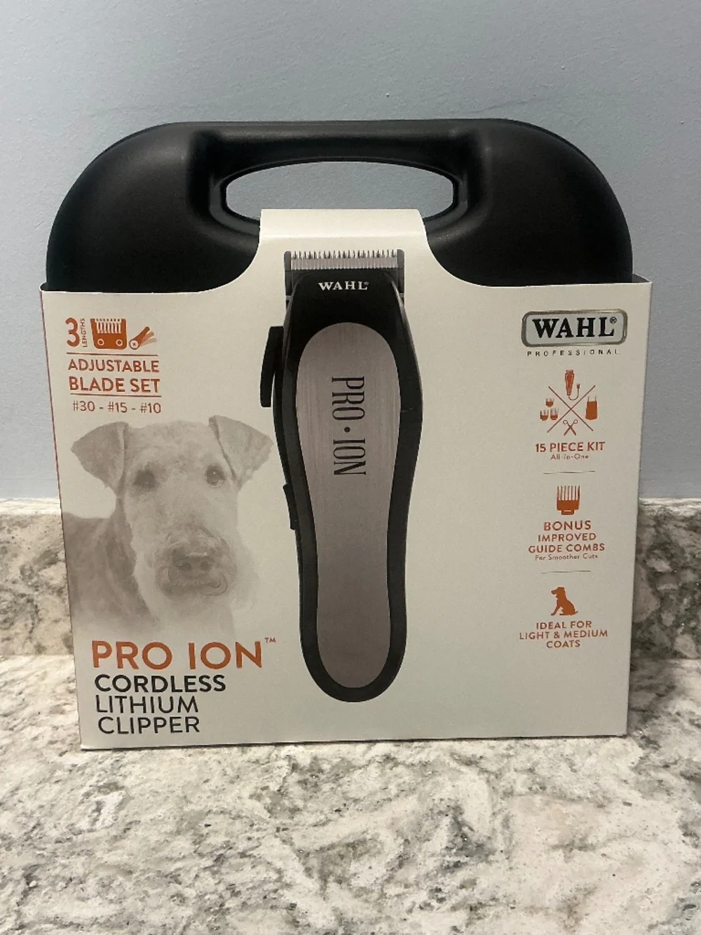 New in Box WAHL PRO ION CORDLESS 15 piece PET CLIPPER KIT